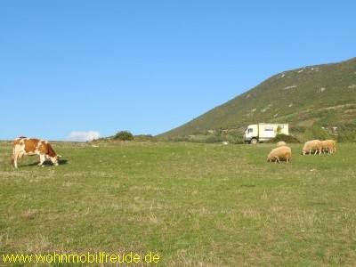 wahrscheinlich unser vorletzter Stellplatz in Albanien